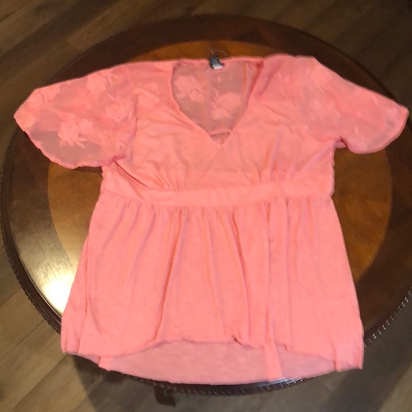 Torrid Floral Embroidered Babydoll Top 3X NWOT - Picture 3 of 8